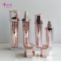 Shape Cosmetic Lotion Bottle with Diamond surface Inner